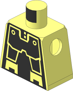 Minifig Torso with Robot Pattern