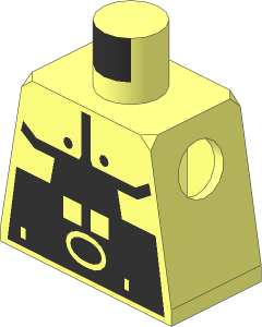 Minifig Torso with Spyrius Pattern