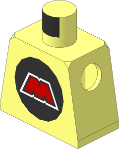 Minifig Torso with MTron Logo Pattern