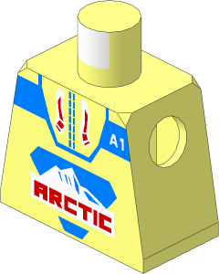 Minifig Torso with Arctic Parka A1 Pattern