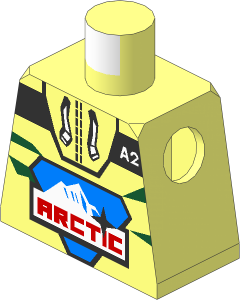 Minifig Torso with Arctic Parka "A2" Pattern