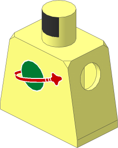 Minifig Torso with Classic Space Pattern