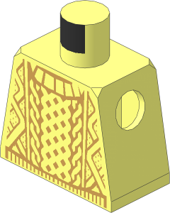 Minifig Torso with Knit Sweater Pattern