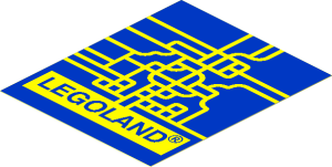 Sticker  3.5 x  2.9 with Legoland Map