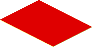 Sticker  1.1 x  1.5 with Red Rectangle