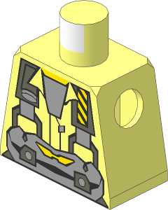 Minifig Torso with Rock Raiders Jet Pattern