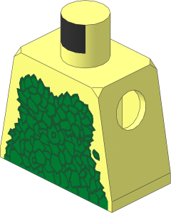 Minifig Torso with Ivy Dress Pattern