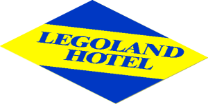 Sticker  2.4 x  3.0 with "LEGOLAND HOTEL" Right Up