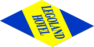 Sticker  2.4 x  3.0 with "LEGOLAND HOTEL" Right Down