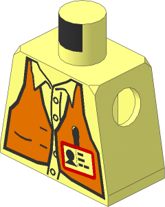 Minifig Torso with Studios Director Pattern