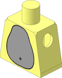 Minifig Torso with Light Grey Waist Pattern