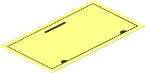 Sticker  3.4 x  1.9 with Refrigerator Door