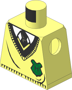 Minifig Torso with Hogwarts Uniform Pattern