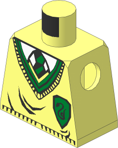 Minifig Torso with HP Slytherin Uniform Pattern