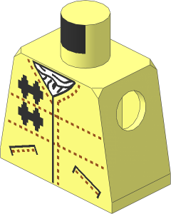 Minifig Torso with SW Hoth Trooper Pattern