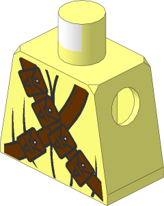 Minifig Torso with SW Jawa Pattern