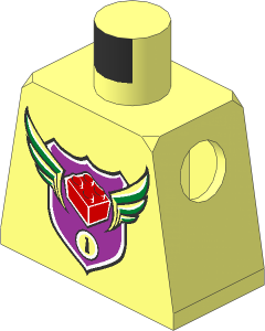 Minifig Torso with MBA Level  1 Logo Pattern