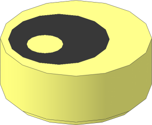 Tile  1 x  1 Round with Eye Pattern