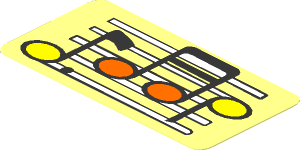 Sticker  2.3 x  4.5 with Musical Notes on Staff