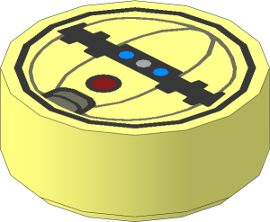 Tile  1 x  1 Round with Thermal Detonator Pattern