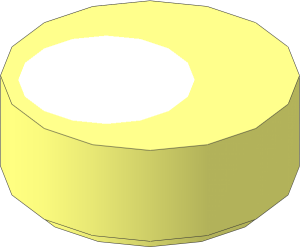 Tile  1 x  1 Round with White Eye Offset Pattern