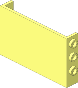 Panel  1 x  6 x  3 with  1 x  3 Studs on Sides
