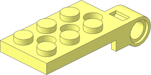 Hinge Plate  2 x  4.5 Top with Technic Pin Hole and  3 Holes