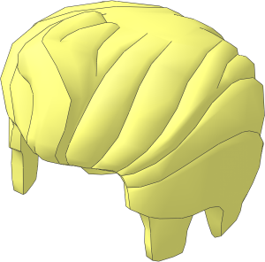 Minifig Hair Rocker with Sideburns