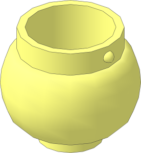 Minifig Pot Small with Handle Holders