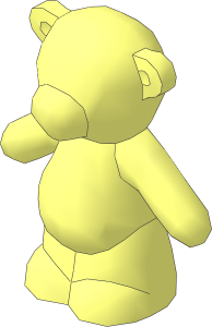 Minifig Teddy Bear with Arms Down