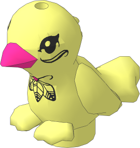 Animal Friends Bird with Eyes, Feathers and Magenta Beak Pattern
