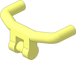 Minifig Handlebars with Angular Handles