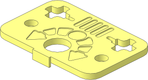 ~Technic Axle Joiner 3 x 2 with Axial Torsion Spring - Top