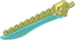 Constraction Blade 11.5L with Sawtooth Back with Pearl Silver Blade Pattern