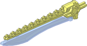 Constraction Blade 11.5L with Sawtooth Back with Trans Medium Blue Blade Pattern