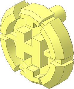 Constraction Shell Chest Badge "H" with  2 Bars