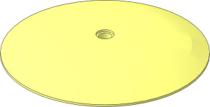 Dish  9 x  9 Inverted with Pinhole