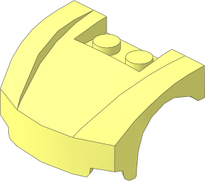 Car Mudguard  3 x  4 x  1.667 with Curved Front