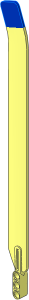 Technic Rotor  1 Blade 31L with Beam  3L with Yellow Rubber Tip
