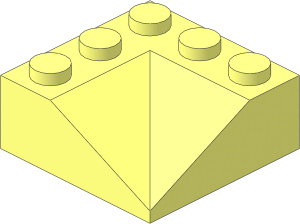 Slope Brick 33  3 x  3 Double Concave