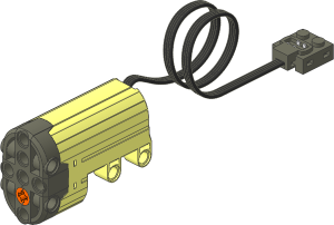 Electric Power Functions Servo Motor with Coiled Cable