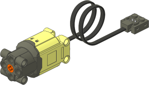 Electric Power Functions Large Motor with Coiled Cable