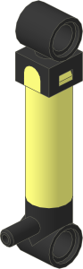 Technic Pneumatic Pump  1 x  1 x  6 (Retracted)