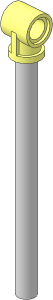 Technic Pneumatic Cylinder  2 x 11 Piston Head and Rod