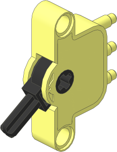 Technic Pneumatic Valve with Axle Hole (Down Position)
