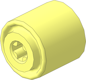 | Rotacaster Holonomic Wheel Hub with Axlehole