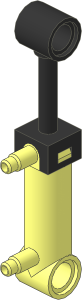 Technic Pneumatic Cylinder  1 x  1 x  5 with  2 Ports with Stepped Outlets (Extended)