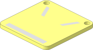 ~| Circuit Cubes Device PCB with Momentary Switch Tracks Pattern