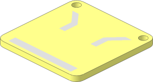 ~| Circuit Cubes Device PCB with Knife Switch Tracks Pattern