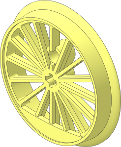 | BBB Train Wheel XXL Flanged Driver 43.2 mm